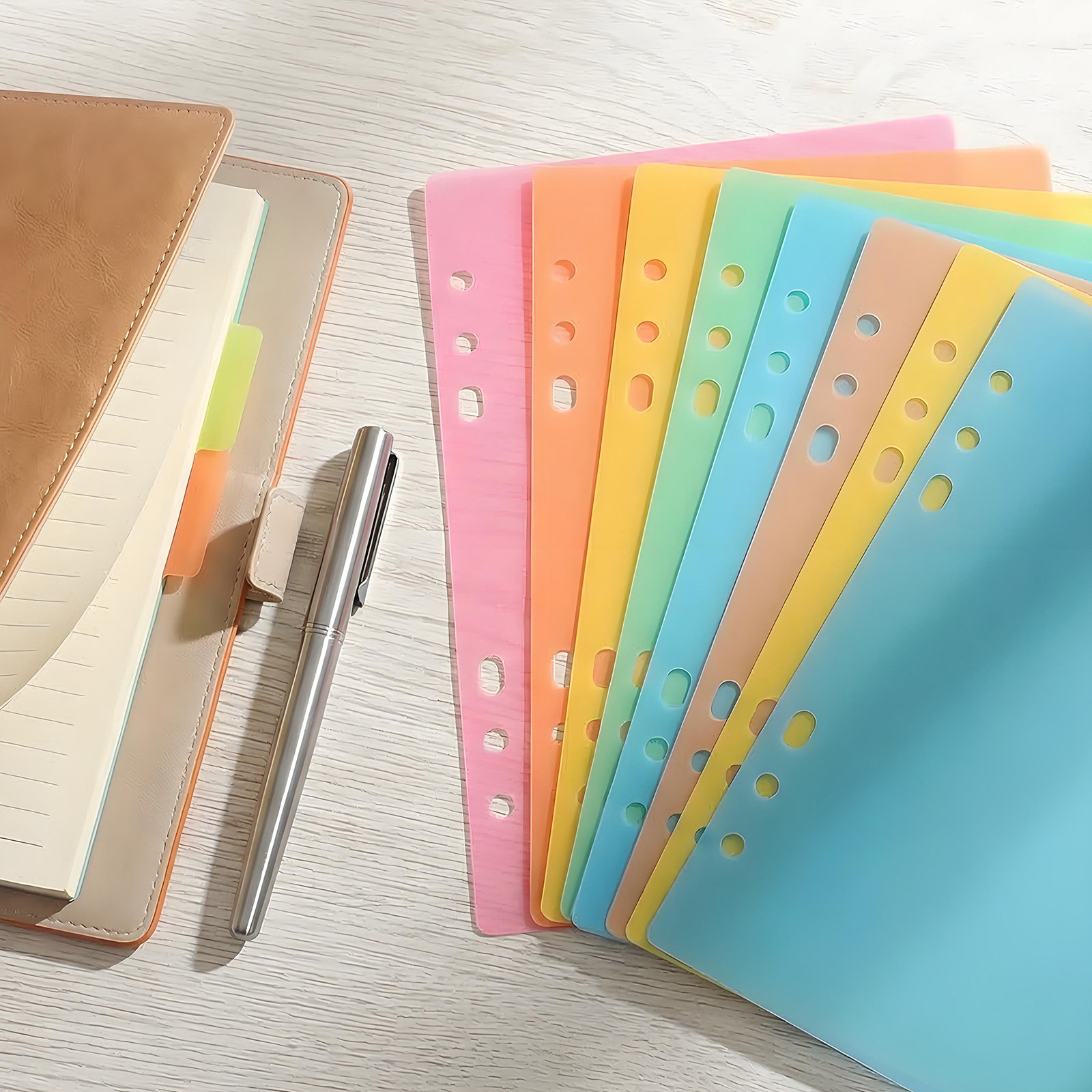 10Pcs Colorful Plastic Binder  - Index Tab Divider ulasan dan harga