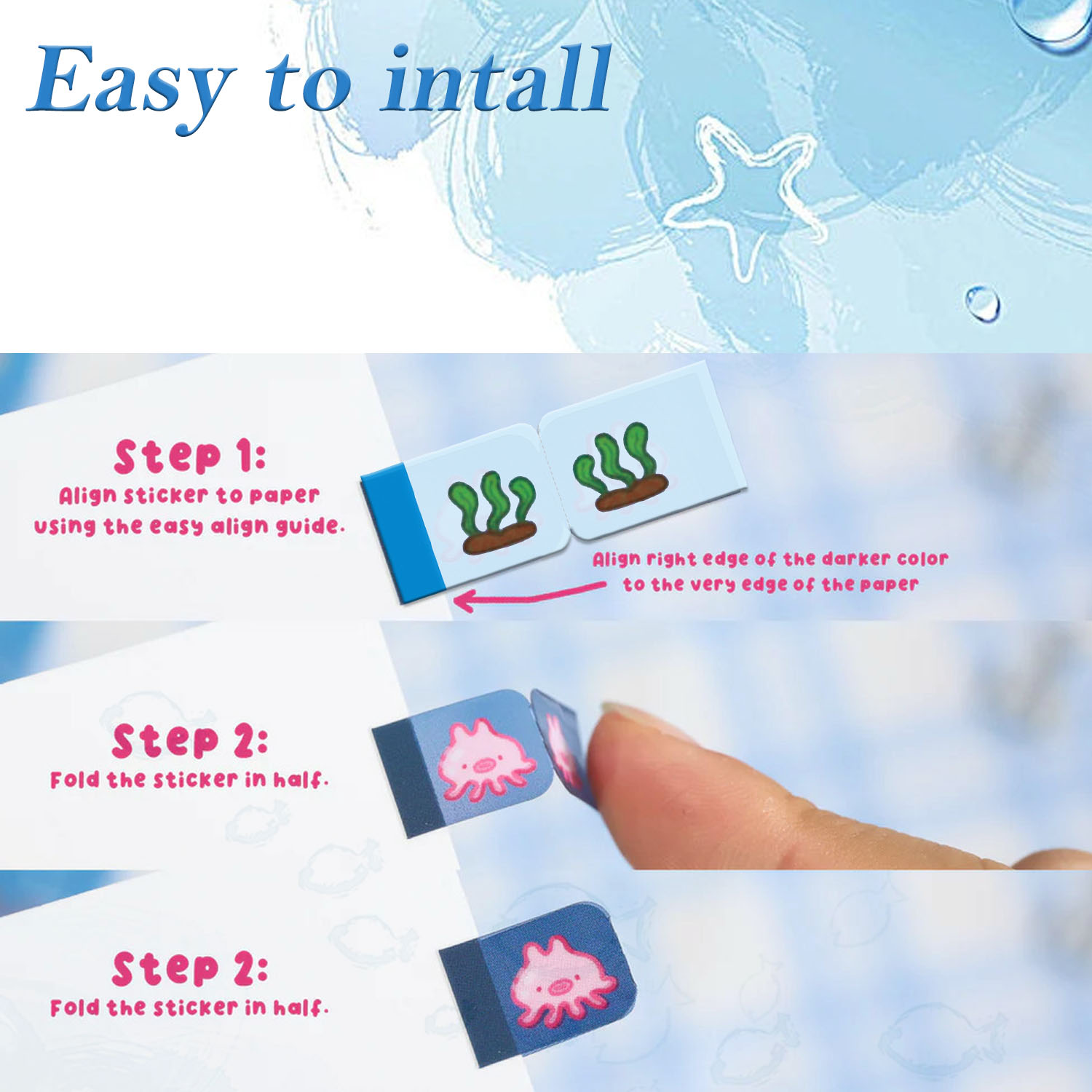 Sea Creature Lil Tab Stickers  - Index Tab Divider ulasan dan harga