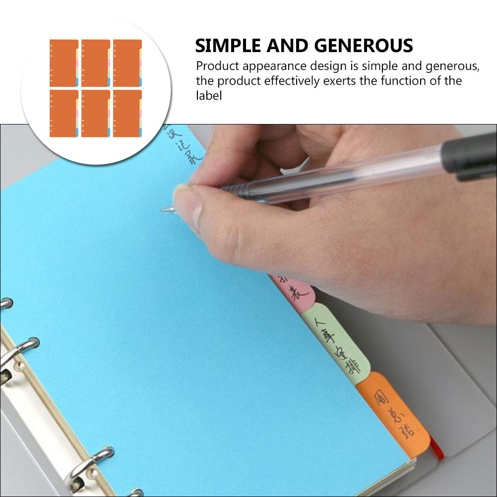 30Pcs Colored Index Dividers L - Index Tab Divider ulasan dan harga