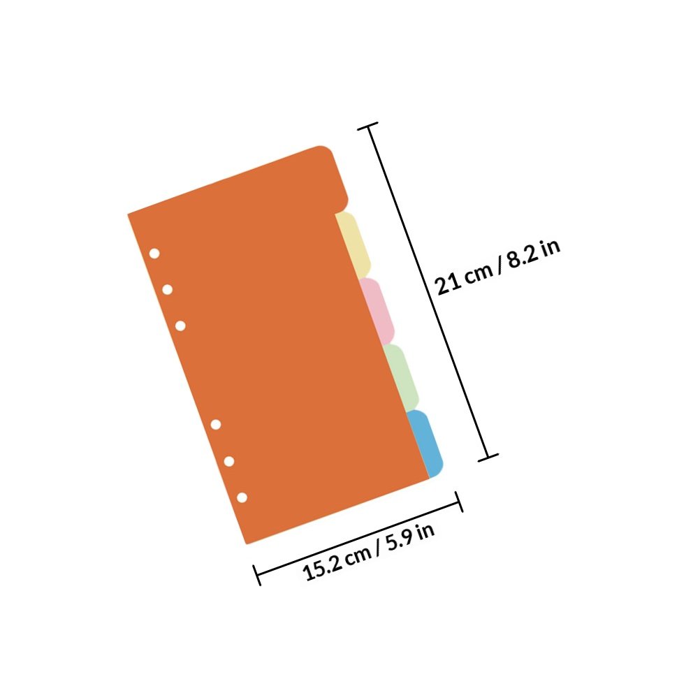 30Pcs Colored Index Dividers L - Index Tab Divider ulasan dan harga