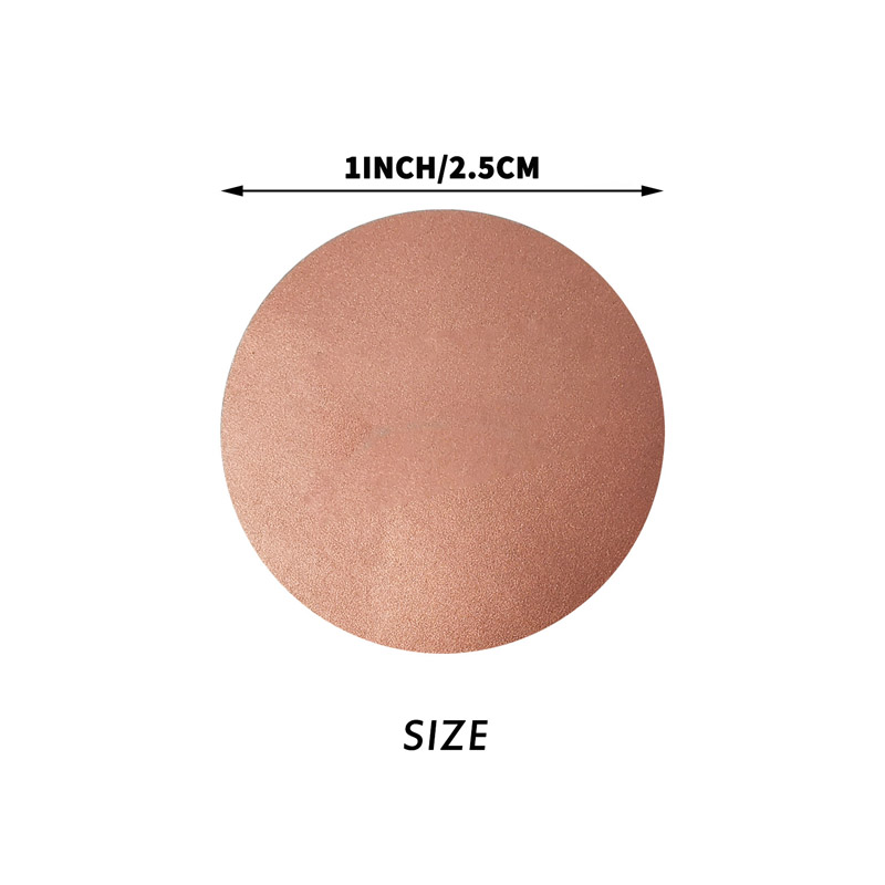 50-300pcs Round Rose Gold Scra - Label Printer Tape ulasan dan harga