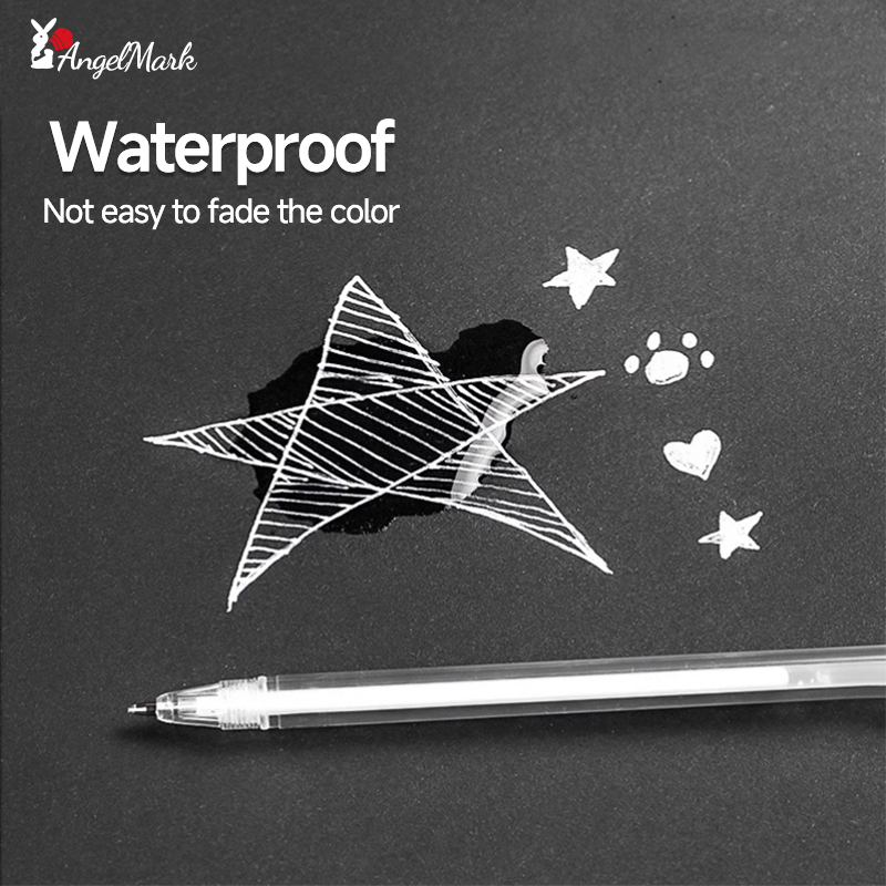 White Gold Silver Classic High - Gel Ink Pen Set ulasan dan harga