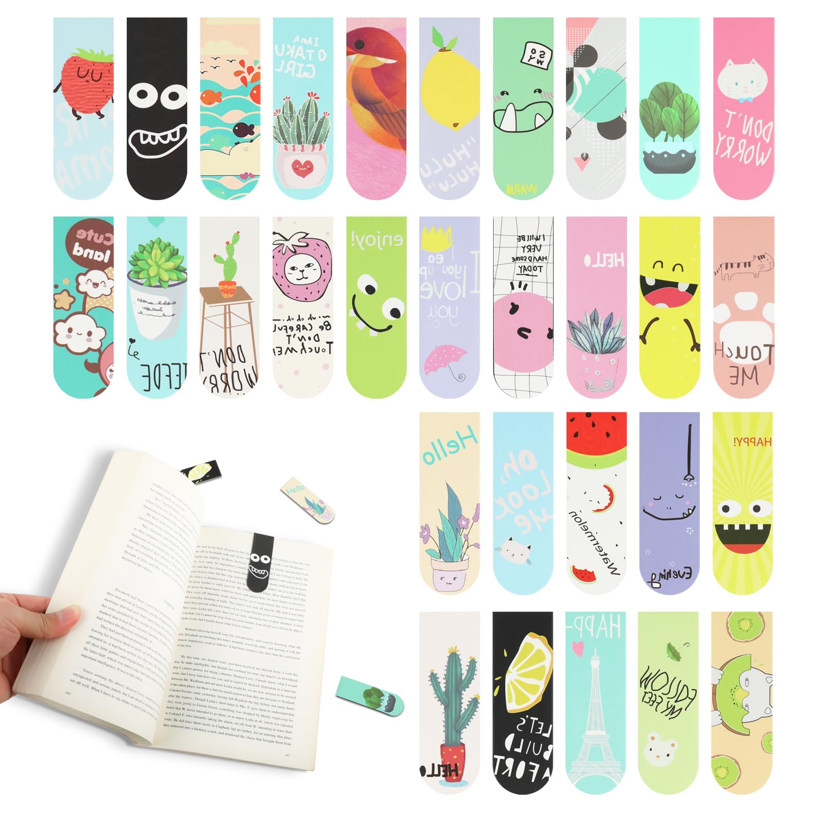 18pcs/30pcs Magnetic Bookmarks - Bookmark Magnetic Clip ulasan dan harga