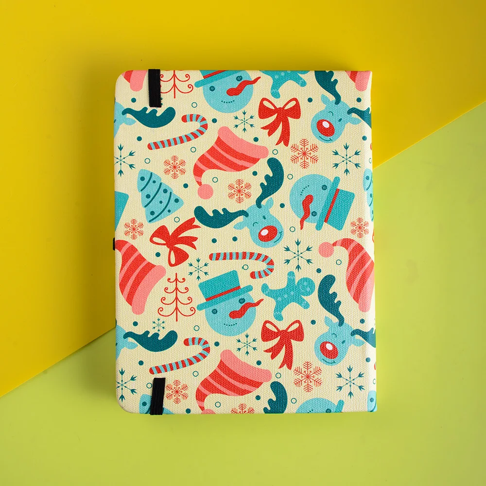 Cartoon Christmas Bullet Dotte - Journal Leather Hardcover ulasan dan harga