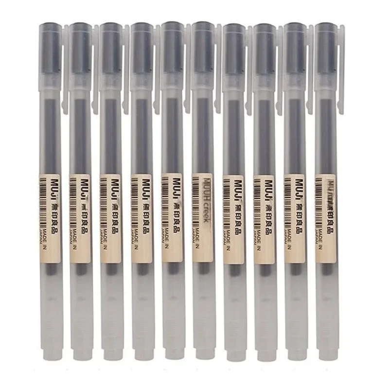6/8Pcs/Set MUJIs Gel Pen Black - Gel Ink Pen Set ulasan dan harga