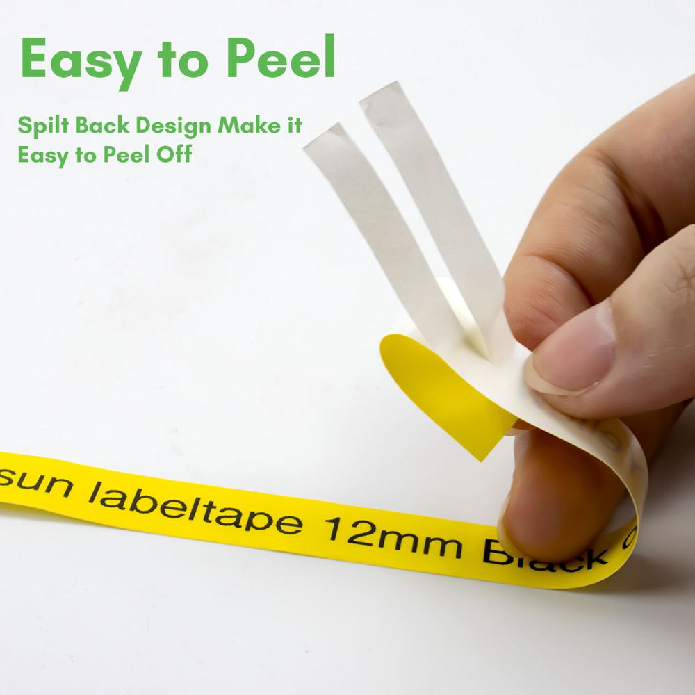 45013 Label Tape Black on Whit - Label Printer Tape ulasan dan harga
