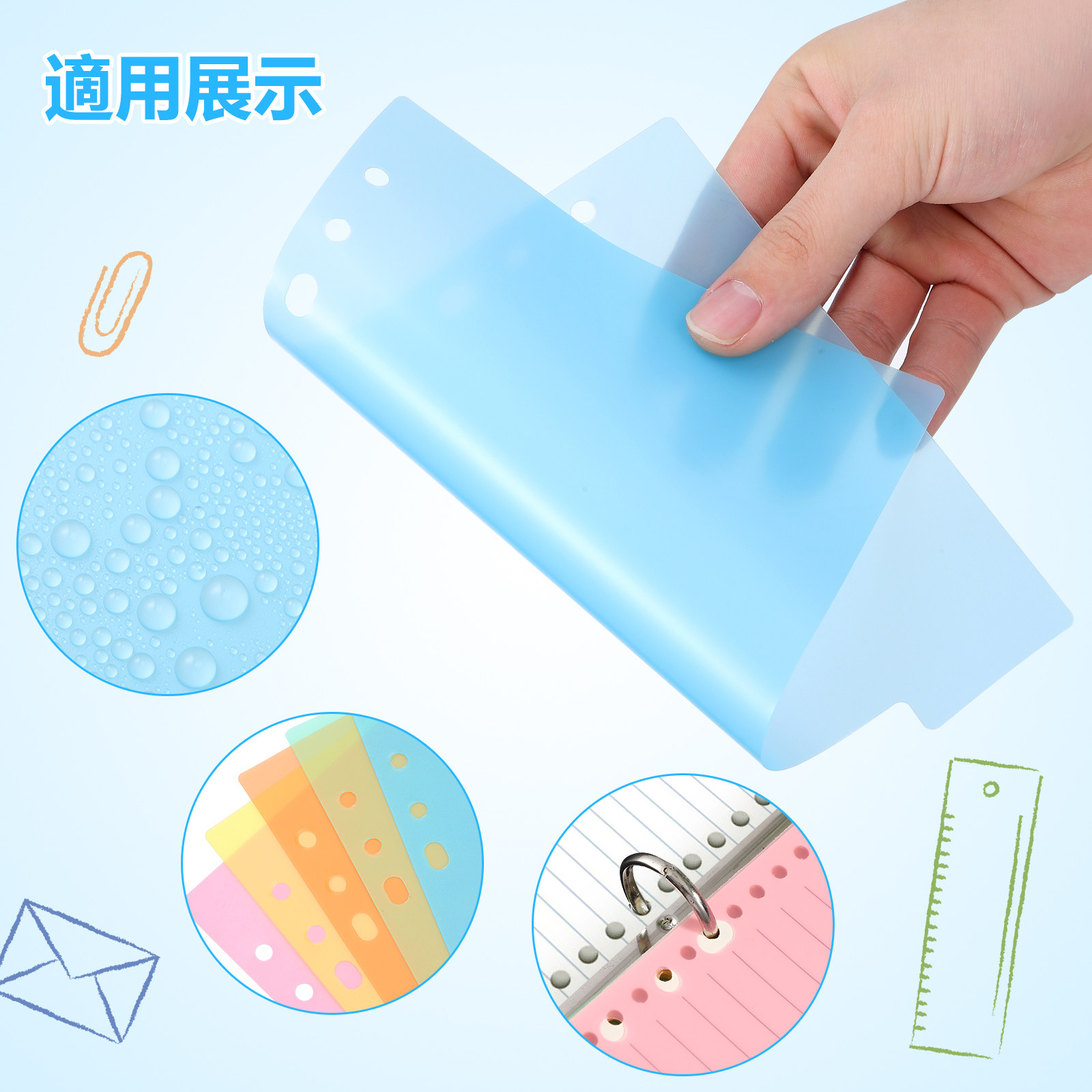 10Pcs Smooth Flexible Plastic  - Index Tab Divider ulasan dan harga